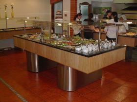 Buffet refrigerado para saladas