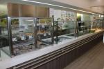 Self-service com tampos silestone e decoração melanina Self-service com tampos silestone e decoração melanina